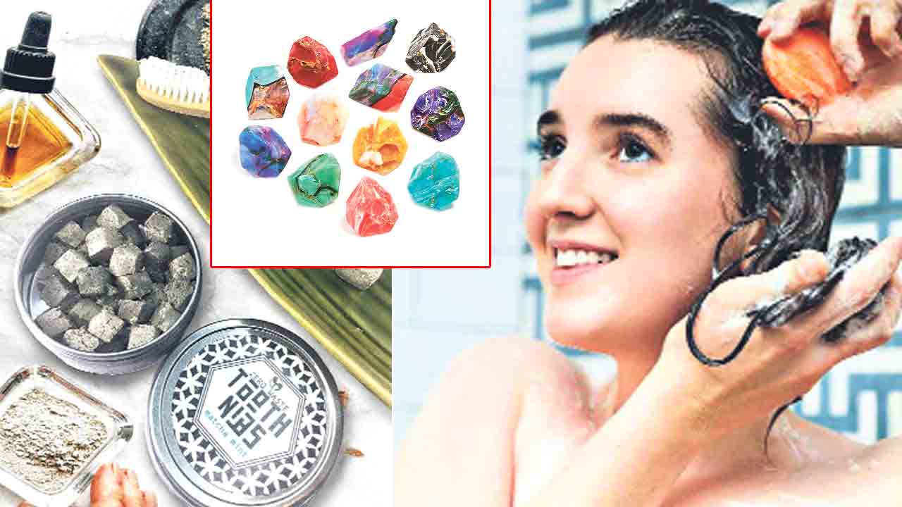 Shampoo rocks | ఈ వజ్రాలు, రత్నాలతో ఎంచక్కా స్నానం చేయవచ్చు