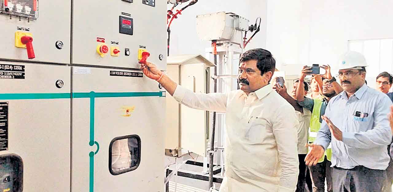 సచివాలయానికి విద్యుత్తు సరఫరా షురూ