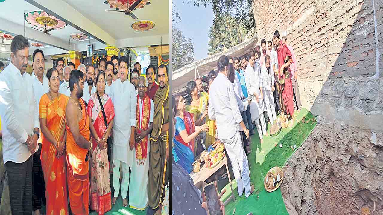 ఆలయాల అభివృద్ధికి కృషి