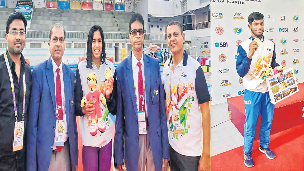 వ్రితి, లోకేశ్‌ పసిడి వెలుగులు