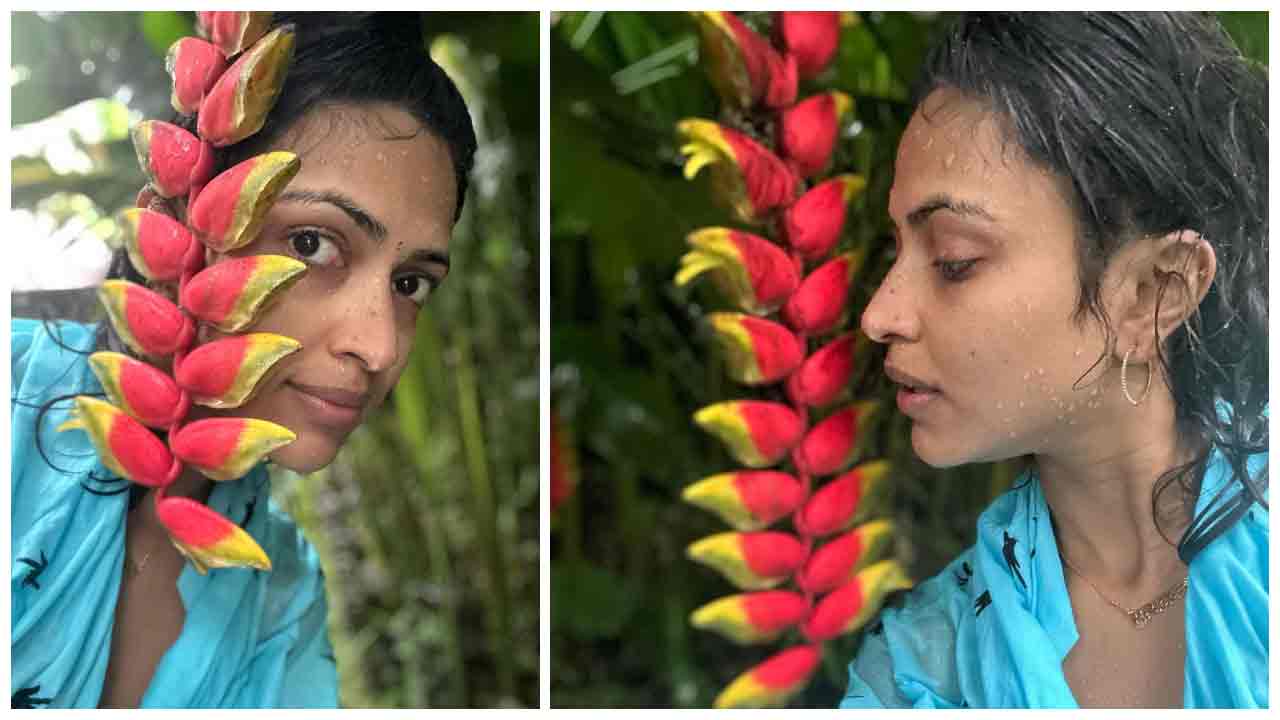 Amala Paul | తడి అందాలతో  హీటెక్కిస్తున్న అమ‌లాపాల్..