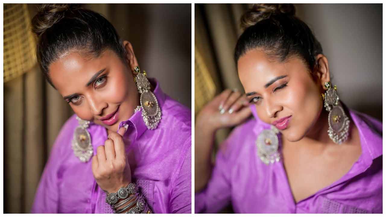Anasuya Bharadwaj | చిలిపి పోజులతో కవ్విస్తున్న అనసూయ భరద్వాజ్..