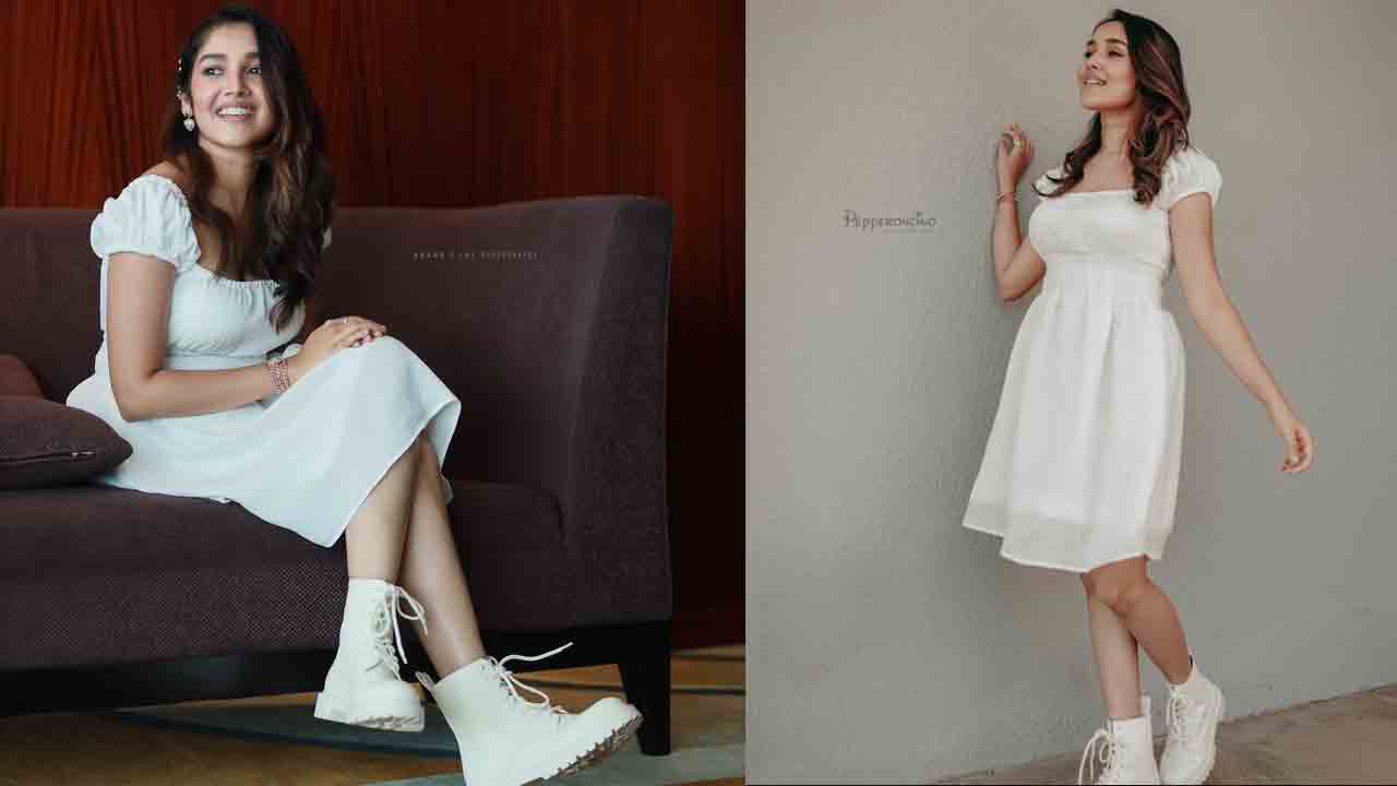 Anikha Surendran | చిన్నగౌను వేసుకున్న పెద్ద పాప.. ట్రెండింగ్‌లో అనిఖా సురేంద్రన్‌ స్టిల్స్‌