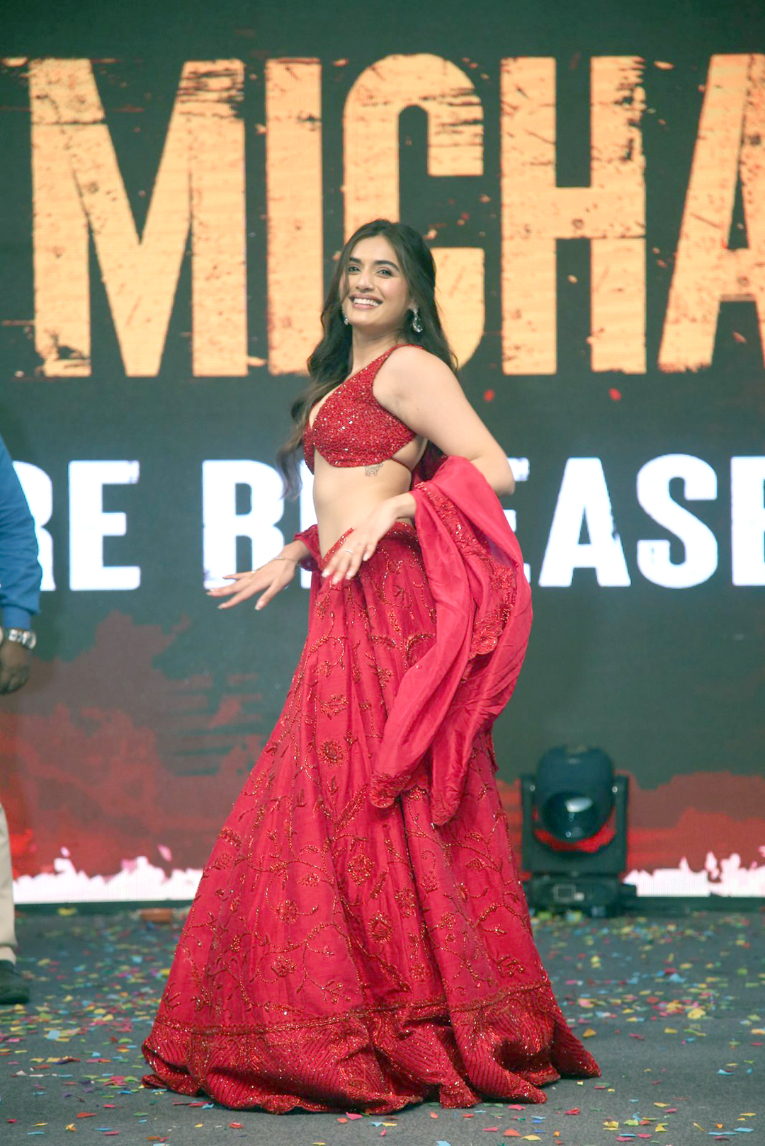 Divyansha Koushik at Michael Movie Pre Release Event