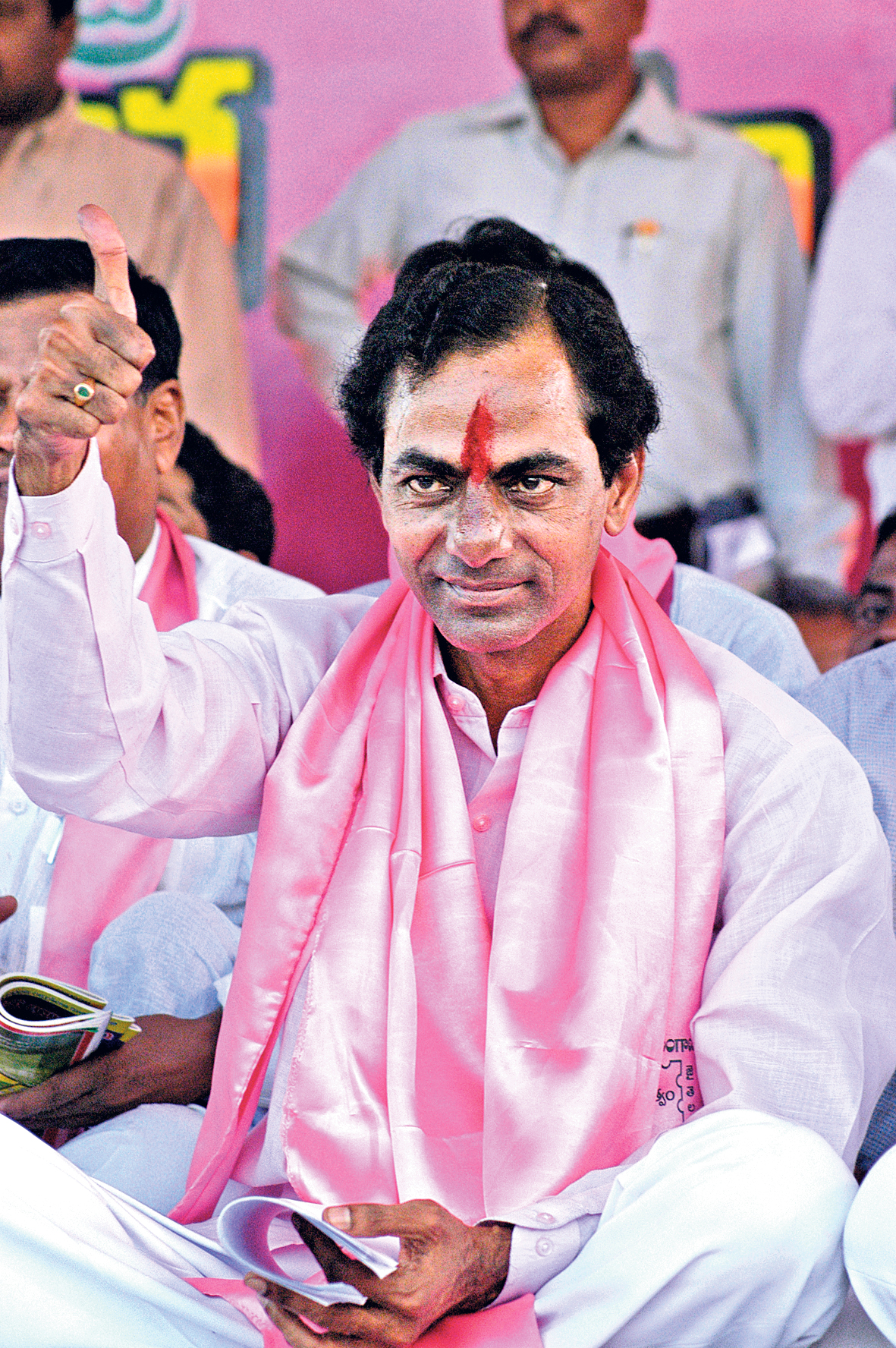 KCR AT A MEETING IN 2005