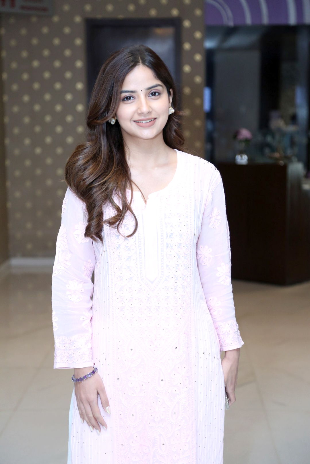 Kashmira Pardeshi at Vinaro Bhagyamu Vishnu Katha Movie Success Meet