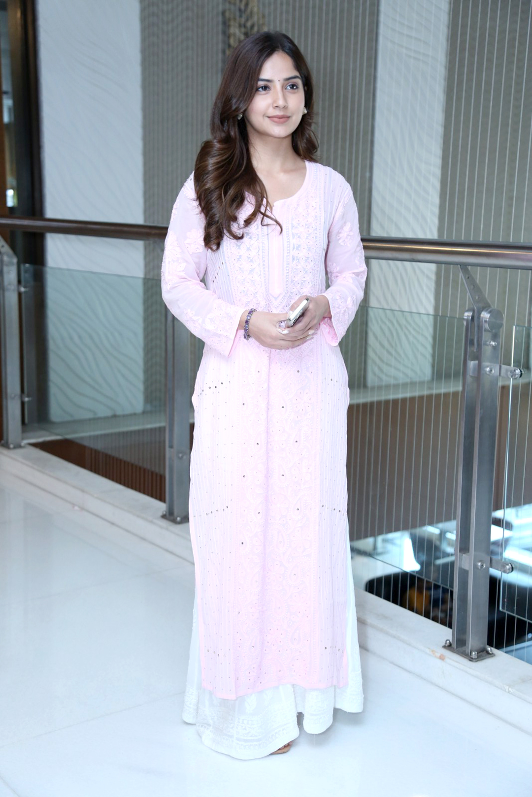 Kashmira Pardeshi at Vinaro Bhagyamu Vishnu Katha Movie Success Meet