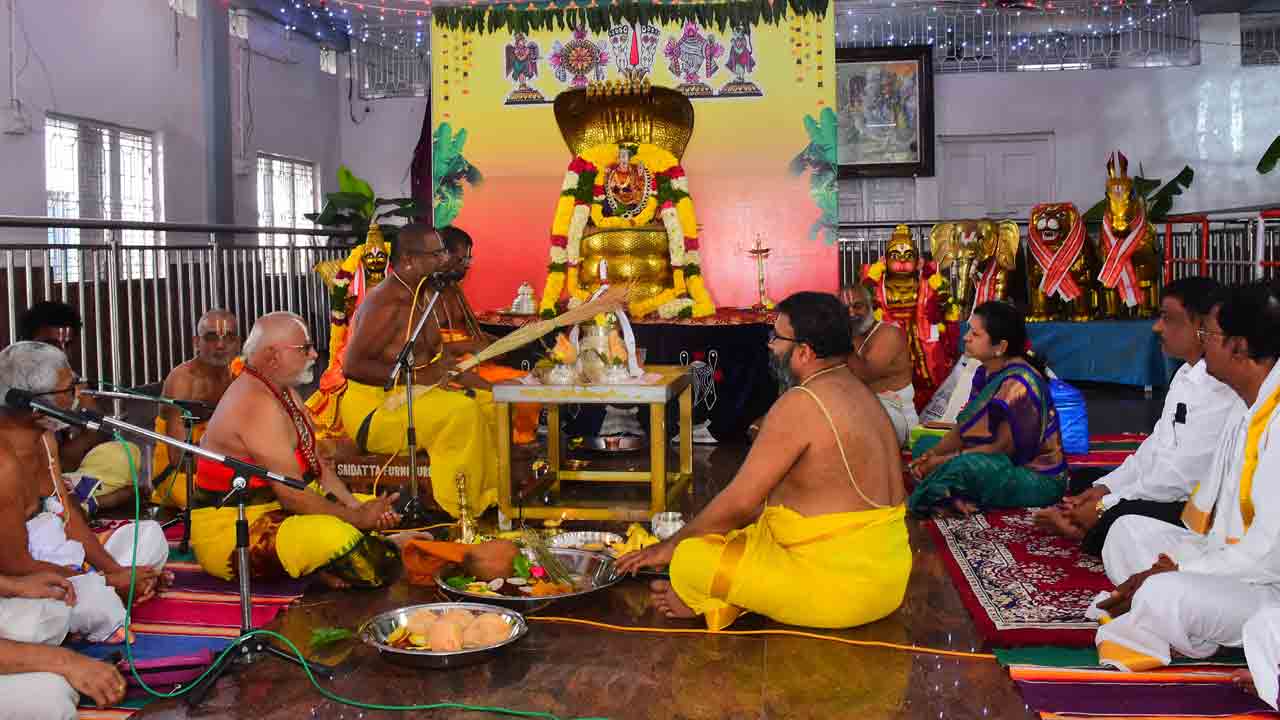 పాతగుట్టలో బ్రహ్మోత్సవాలకు శ్రీకారం