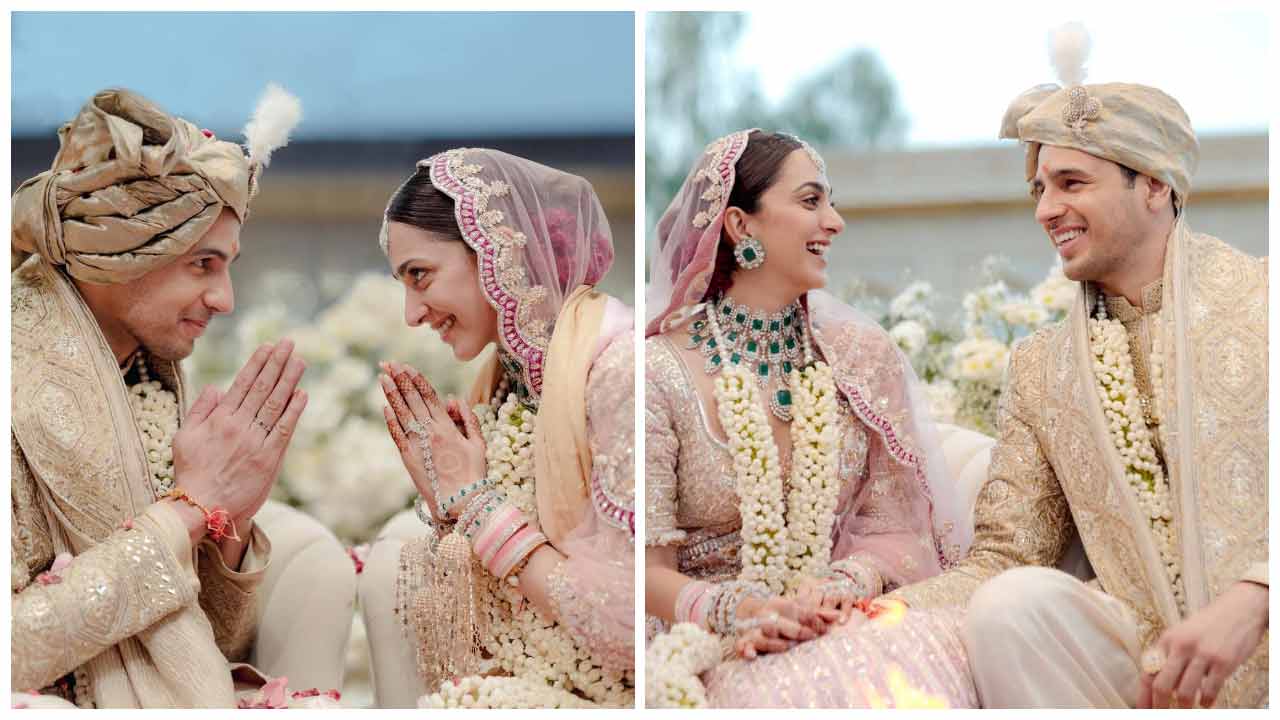 Kiara Advani | కియారా అద్వానీ, సిద్ధార్థ్ మల్హోత్రా పెళ్లి ఫొటోలు..