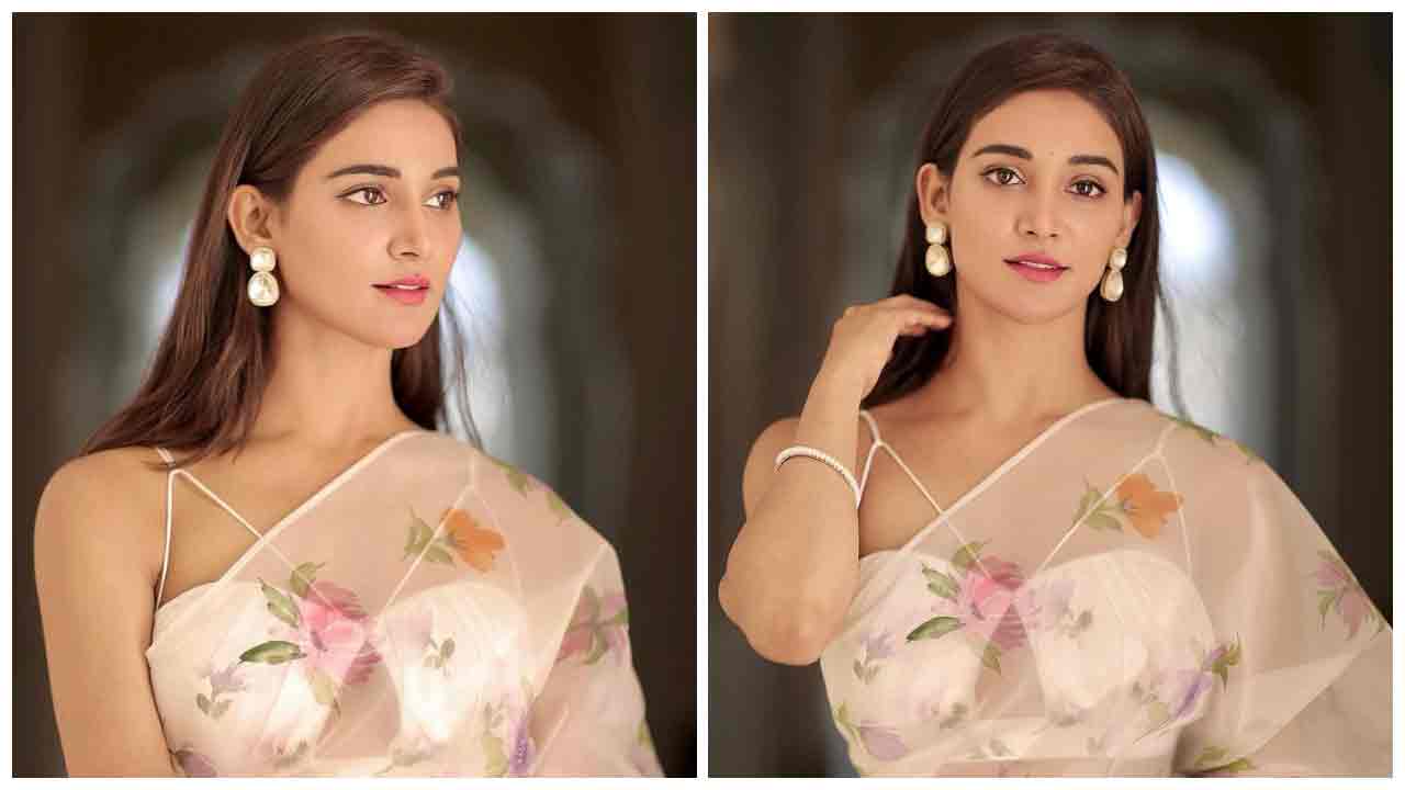 Mukti Mohan | ఉల్లిపొర లాంటి చీరలో సెగలు పుట్టిస్తున్న ముక్తి మోహన్..