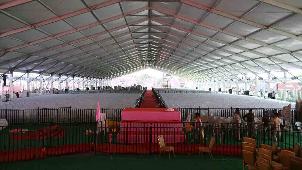 రేపే నాందేడ్‌ సభ.. అన్ని ఏర్పాట్లు పూర్తి.. గులాబీమయమైన మరాఠ్వాడా..!