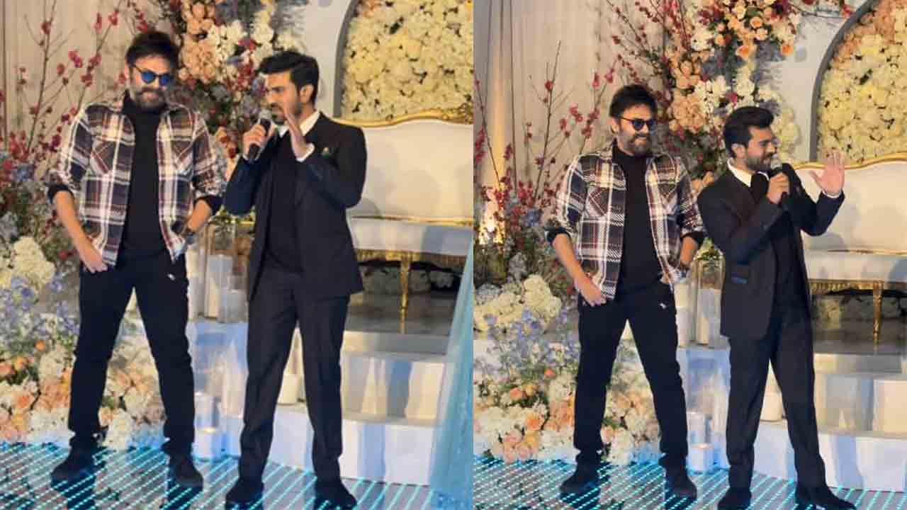 Ramcharan | యూఎస్‌ వెడ్డింగ్‌ ఈవెంట్‌లో రాంచరణ్‌, వెంకటేశ్‌.. ఇంతకీ ఎవరిదో..?