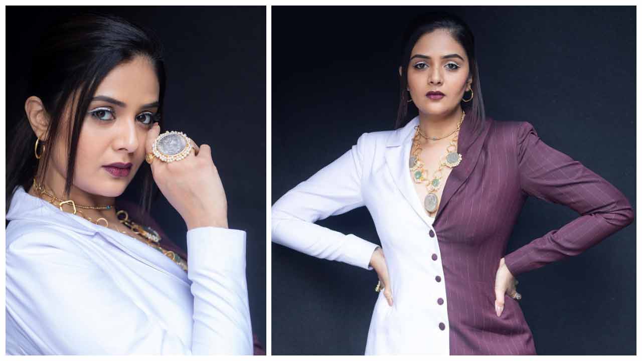 Sreemukhi | ట్రెండీ డ్రెస్‌లో శ్రీ‌ముఖి కిల్లింగ్ లుక్స్..
