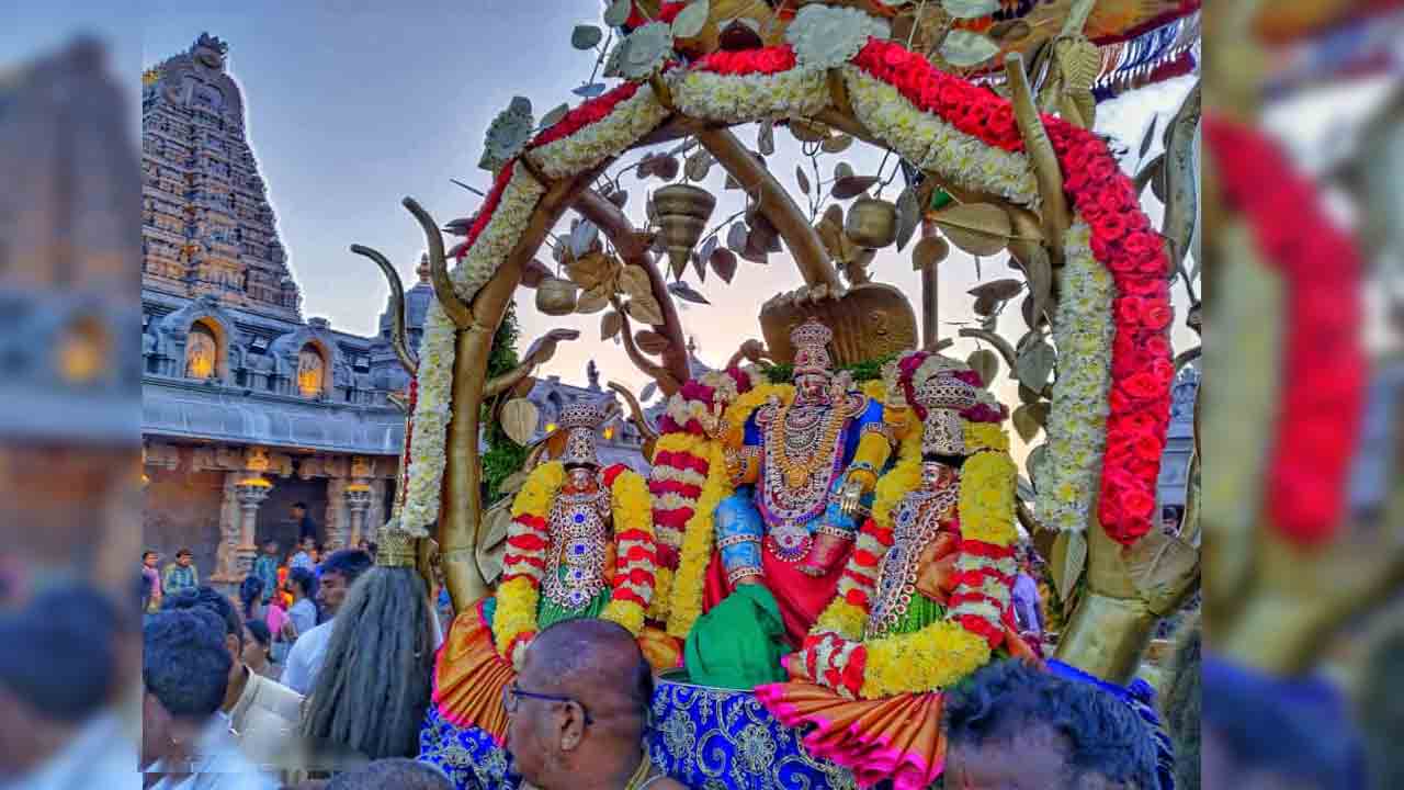 Yadagirigutta | పొన్న వాహనంపై లక్ష్మీనారసింహుడు దర్శనం..!
