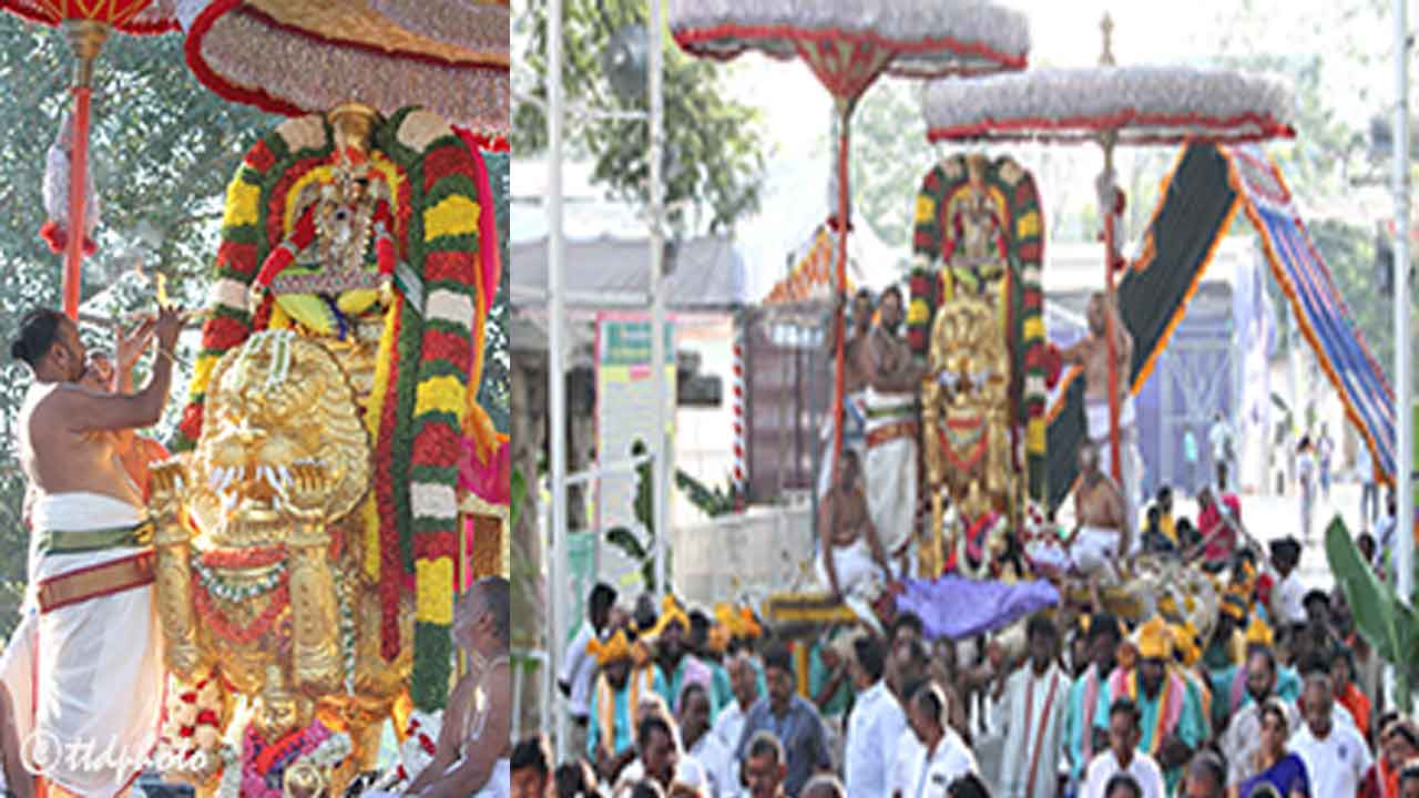 TTD news | యోగ‌న‌ర‌సింహుడి అలంకారంలో అభయమిచ్చిన శ్రీ‌ కల్యాణ వేంకటేశ్వరస్వామి