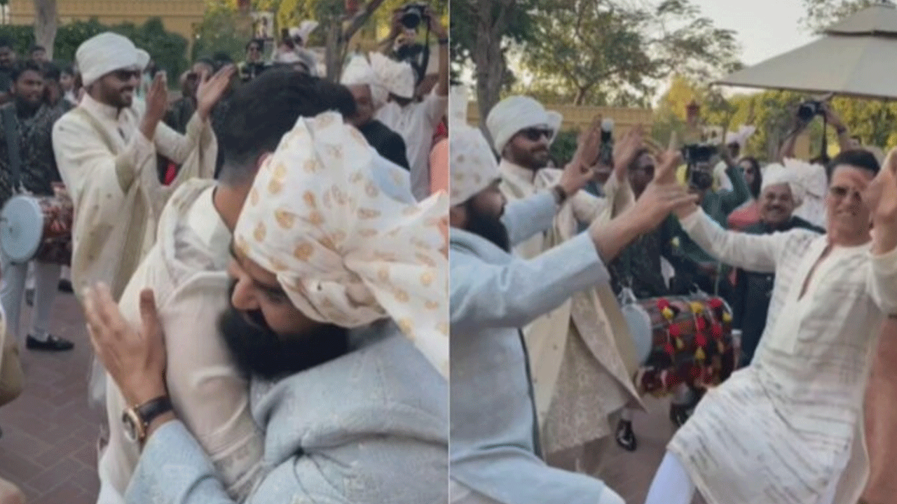 పెండ్లి వేడుకలో మోహన్లాల్తో కలిసి అక్షయ్ కుమార్ క్రేజీ డ్యాన్స్