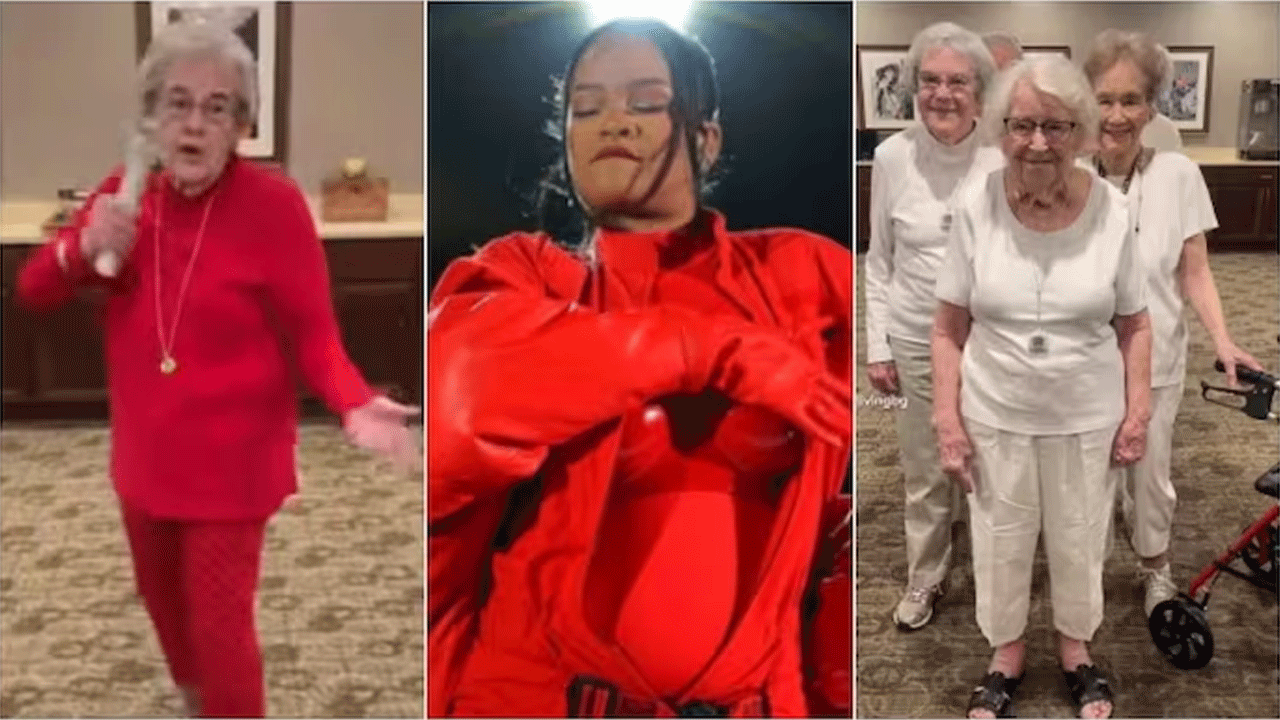 Viral Video | సూప‌ర్ బౌల్ హాఫ్‌టైమ్ పెర్ఫామెన్స్ రీక్రియేట్ చేసిన బామ్మ‌లు