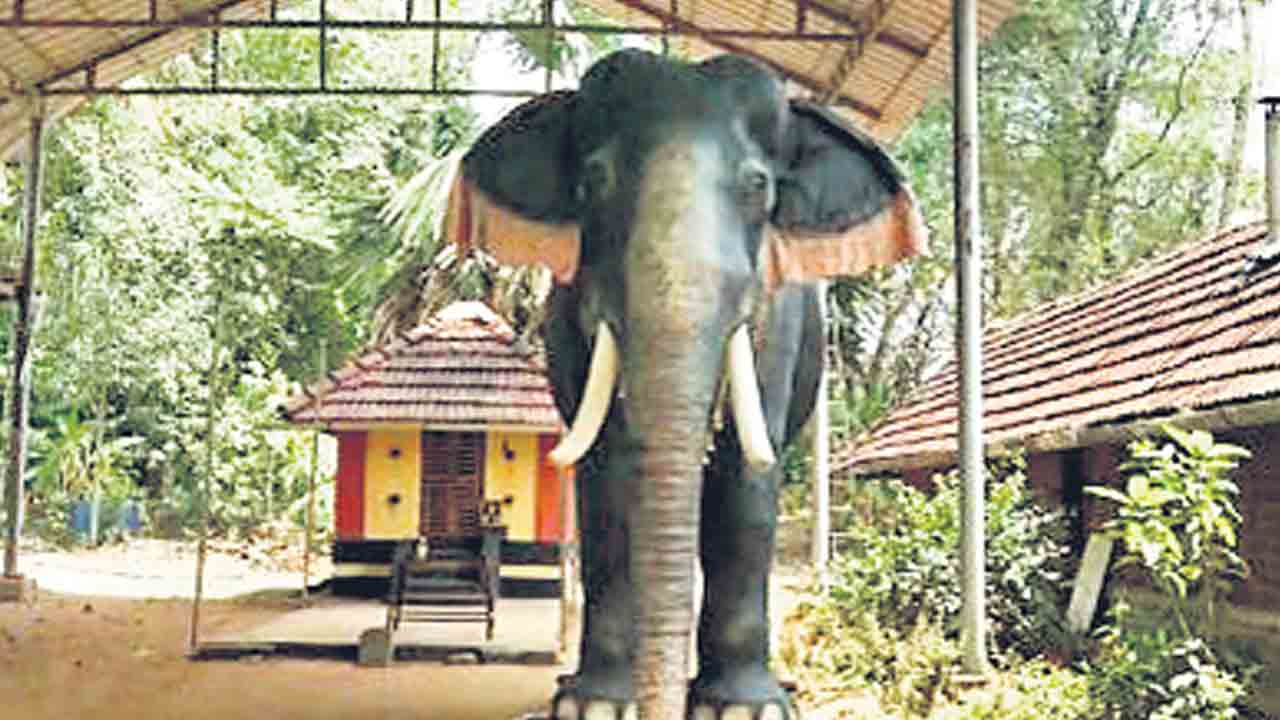 దేవుడికి రోబో ఏనుగు సేవలు