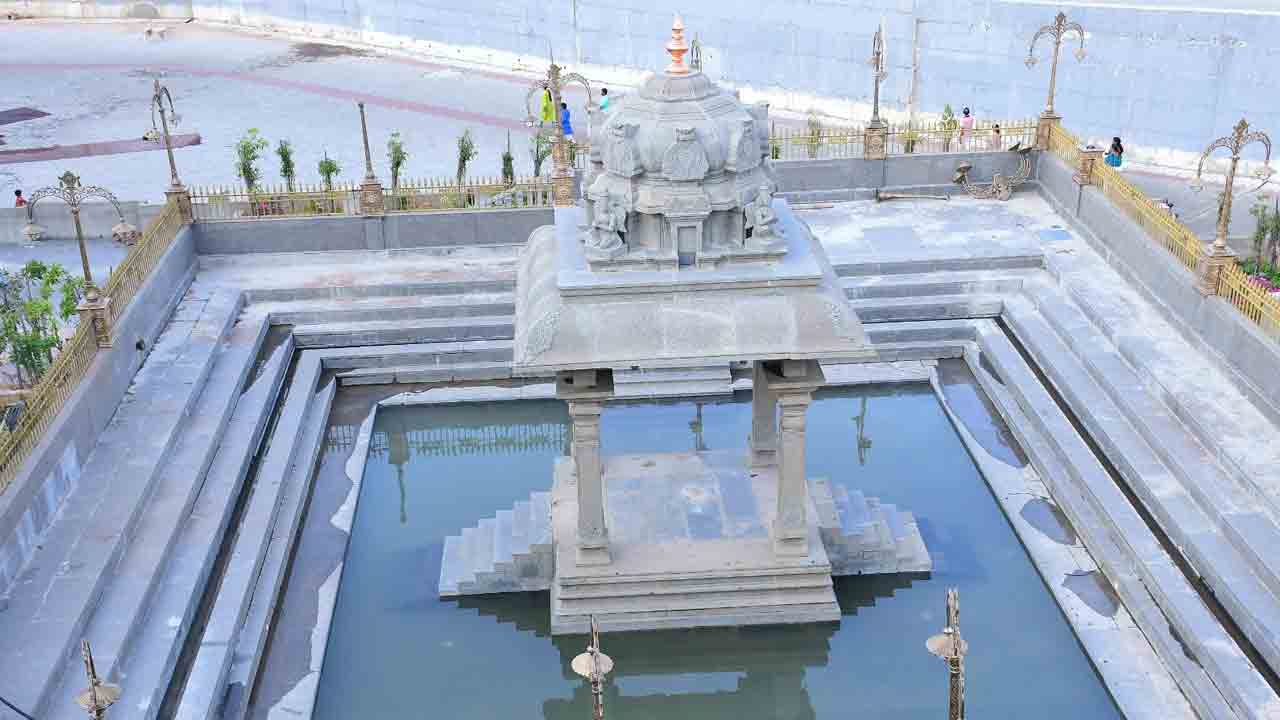 యాదగిరి గుట్టలో బ్రహ్మోత్సవాలకు సిద్ధం