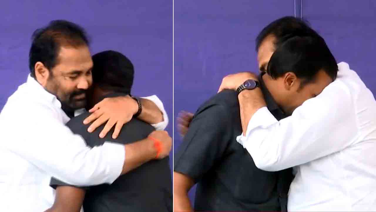 Kotamreddy Sridhar reddy | అన్నా నిన్ను వదిలి వెళ్లలేం.. కంటతడి పెట్టుకున్న గన్‌మెన్లను ఓదార్చిన ఎమ్మెల్యే