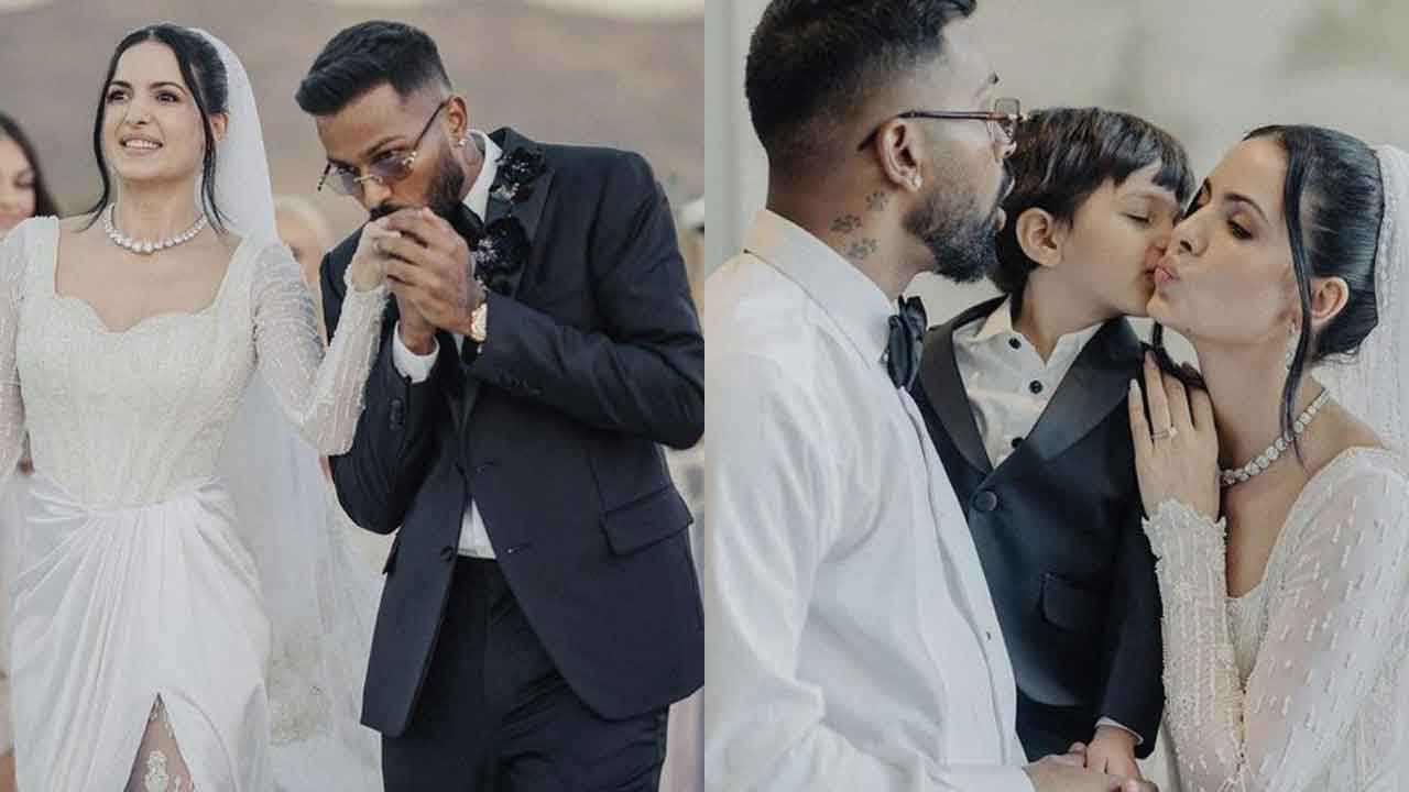 Hardik Pandya | మళ్లీ పెళ్లి చేసుకున్న హార్ధిక్ పాండ్యా- నటాషా.. ఫొటోలు వైరల్