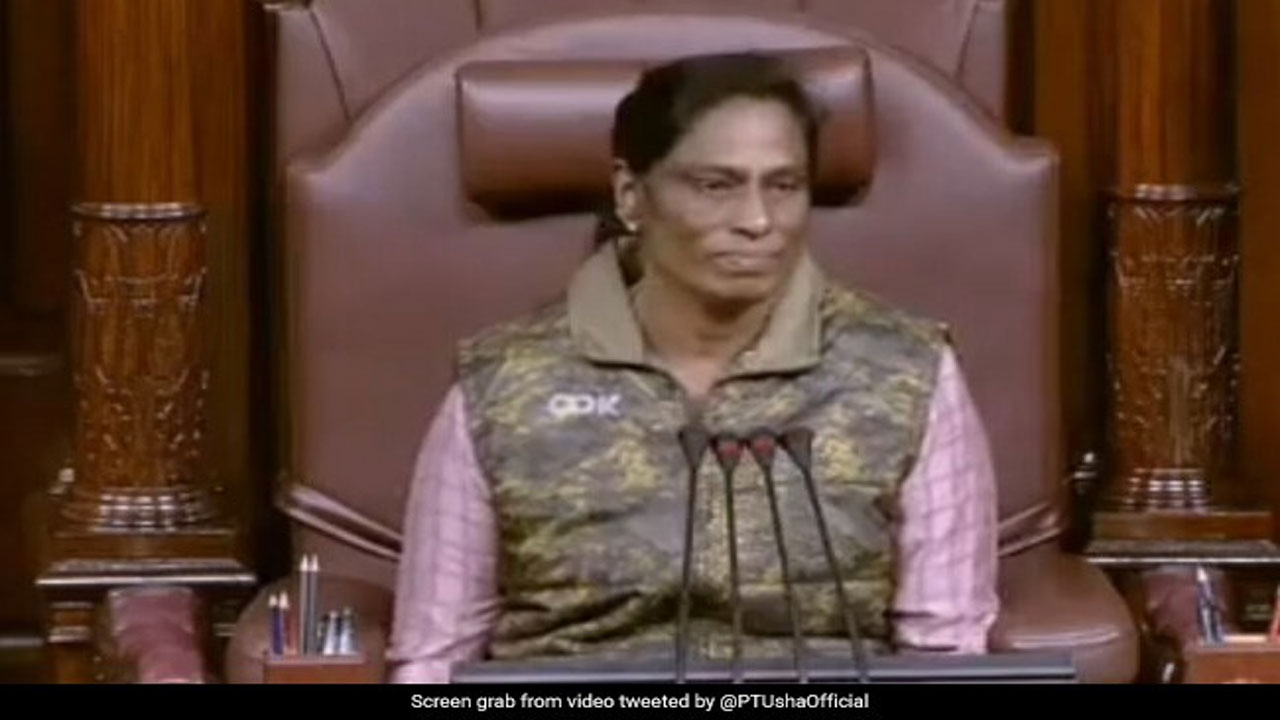 P.T. Usha: రాజ్య‌స‌భ చైర్మ‌న్ చైర్‌లో పీటీ ఉష‌.. వీడియో