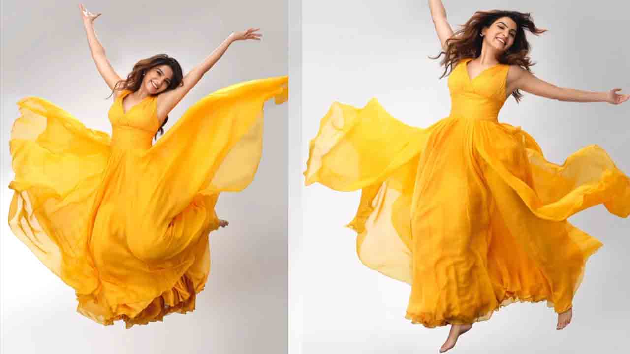 Samantha | గాల్లో తేలిపోతున్న సమంత.. ఎందుకో తెలుసా..?