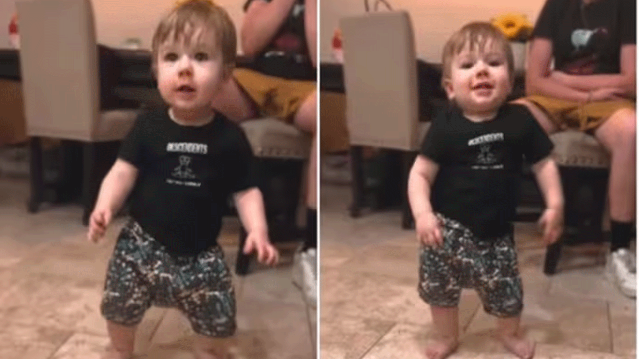 Viral Video | బుడిబుడి అడుగులు వేస్తూ ఒక్క‌సారిగా డ్యాన్స్ చేసిన బుడ‌త‌డు