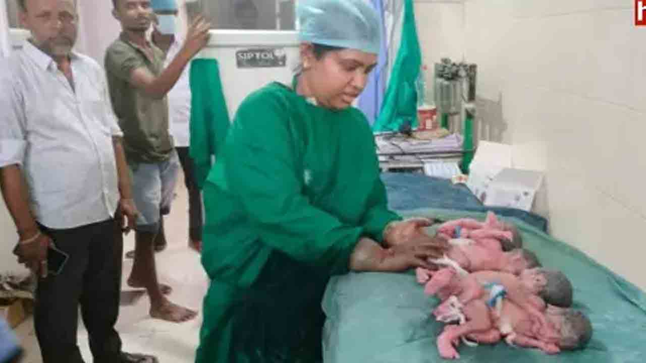 ఒకే కాన్పులో నలుగురు శిశువులు