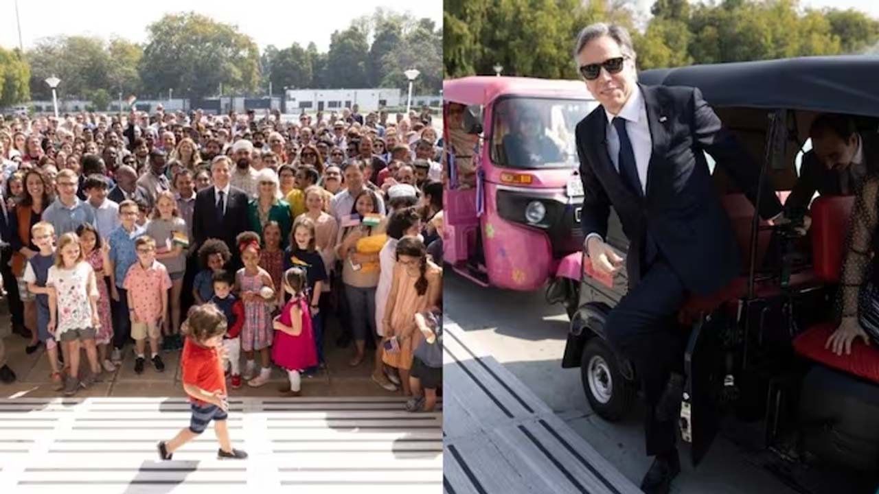 Antony Blinken | ఢిల్లీలో ఆటోలో చక్కర్లు కొట్టిన అమెరికా విదేశాంగ మంత్రి..!