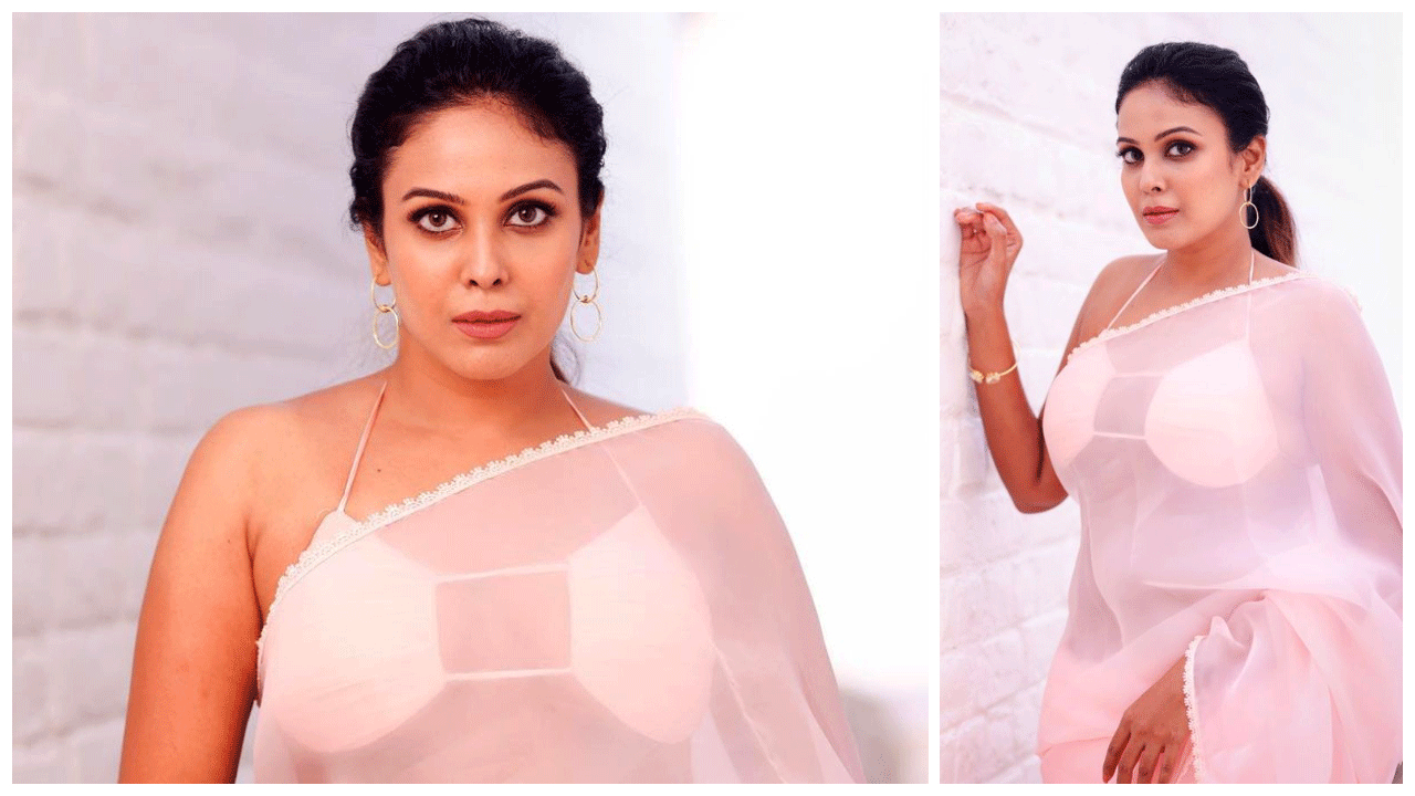 Chandini Tamilarasan | ఉల్లిపొర లాంటి చీరలో చాందిని తమిళరసన్ అందాలు అదరహో..