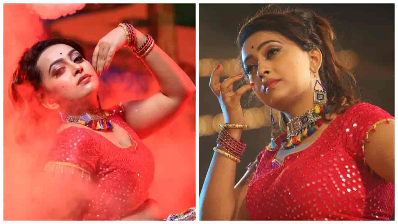 Ester Noronha | రెడ్ కలర్ డ్రెస్‌లో ఎస్తేర్ అందాల హొయలు..