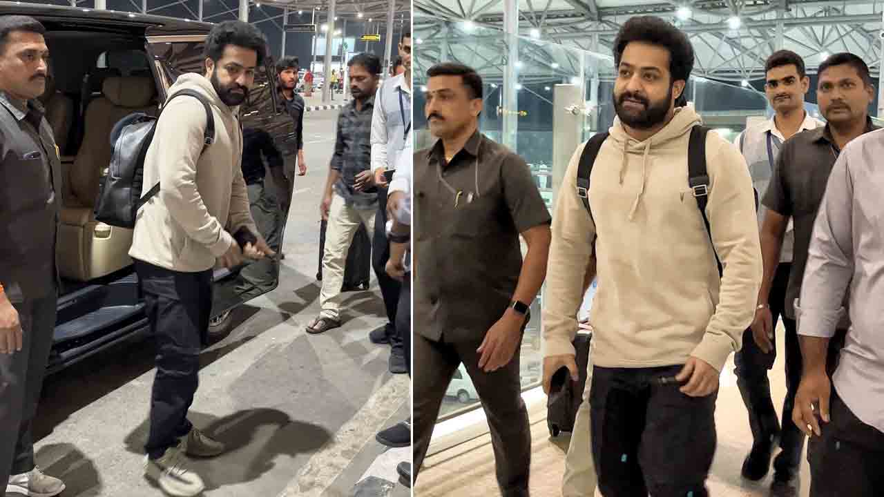 Jr NTR | అమెరికా పయనమైన తారక్‌.. పిక్స్‌ వైరల్‌..!