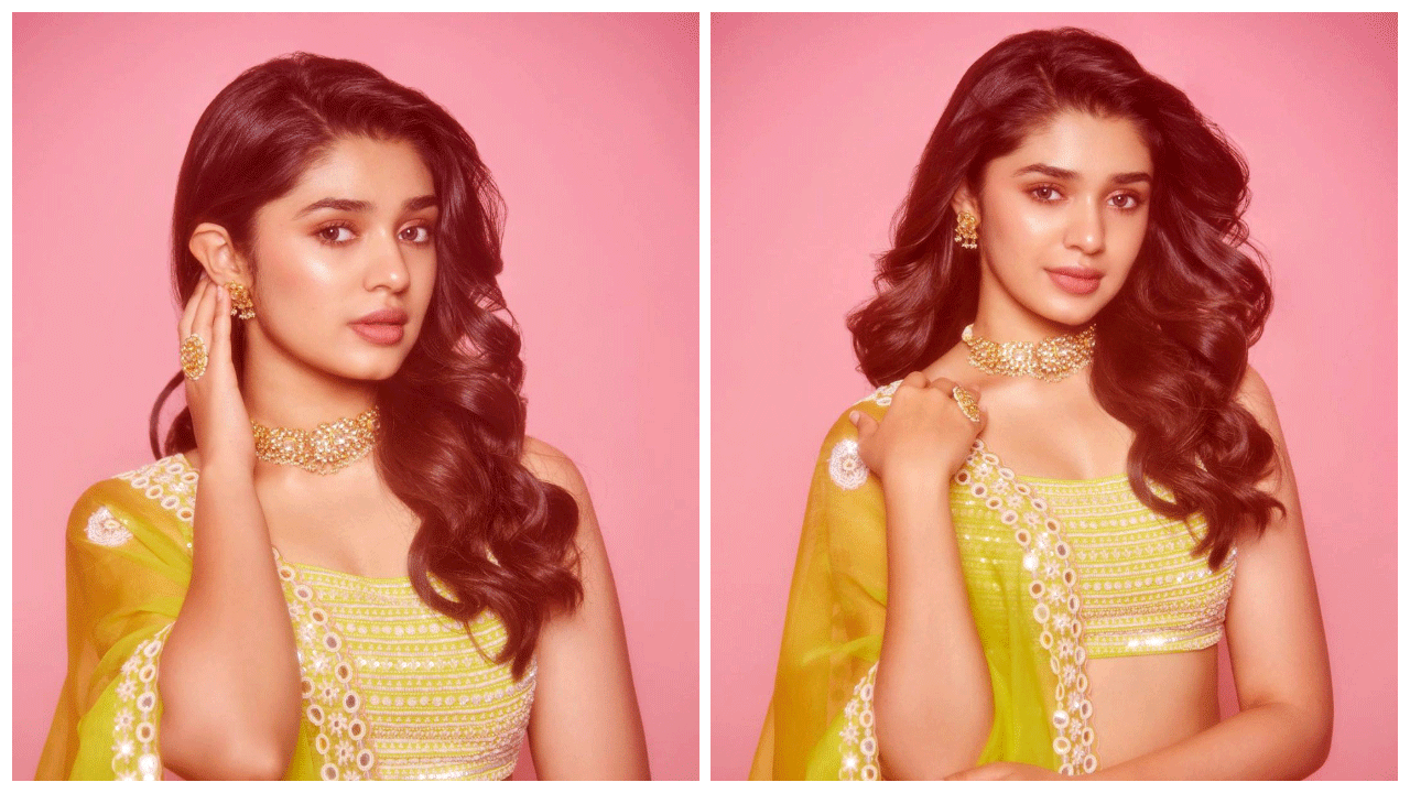 Krithi Shetty | చిలుకపచ్చ రంగు డ్రెస్‌లో మనసు దోచేస్తున్న కృతి శెట్టి..