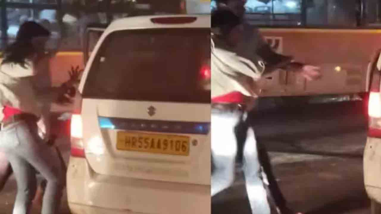 look |  Man drags woman, beats her up and pushes her into cab.. video goes viral