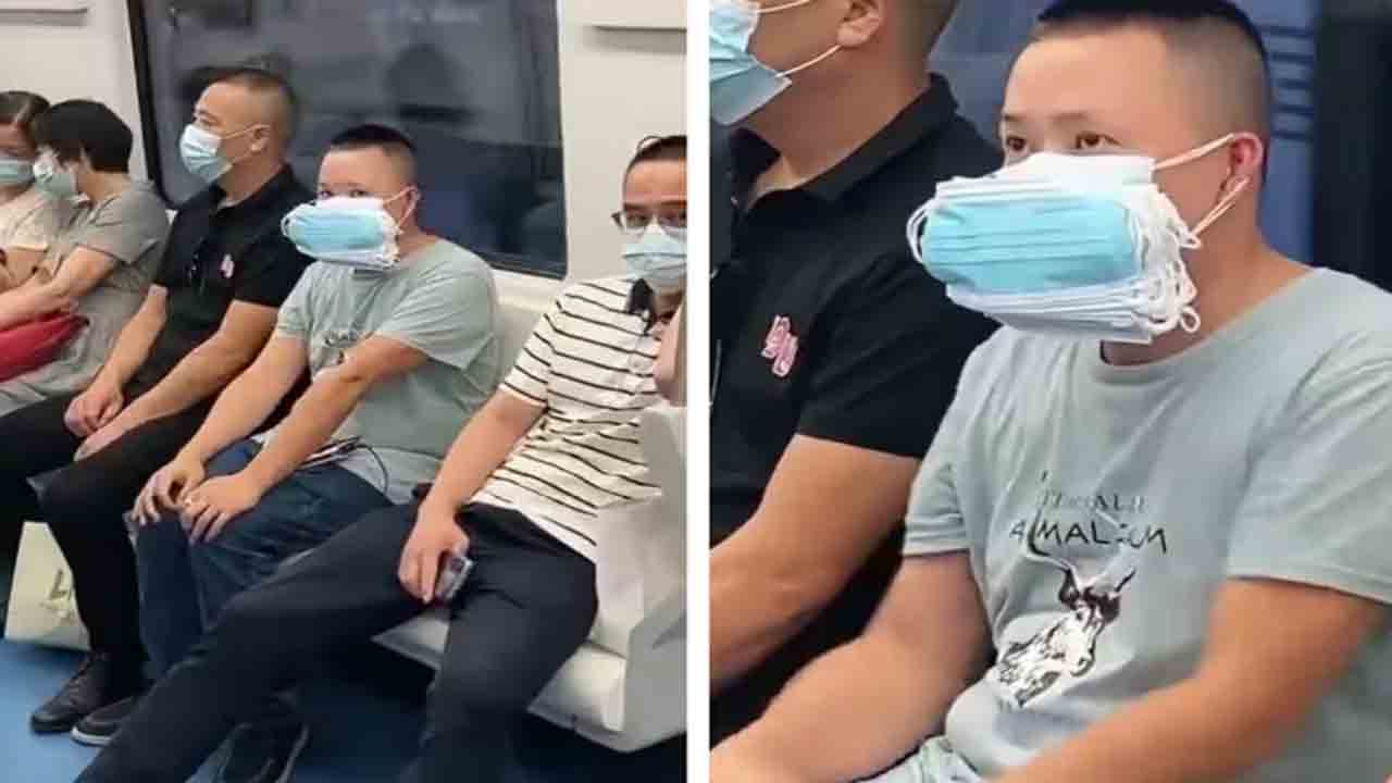 COVID Protection | కరోనా నుంచి రక్షణ కోసం ఒక వ్యక్తి ఏం చేశాడంటే?