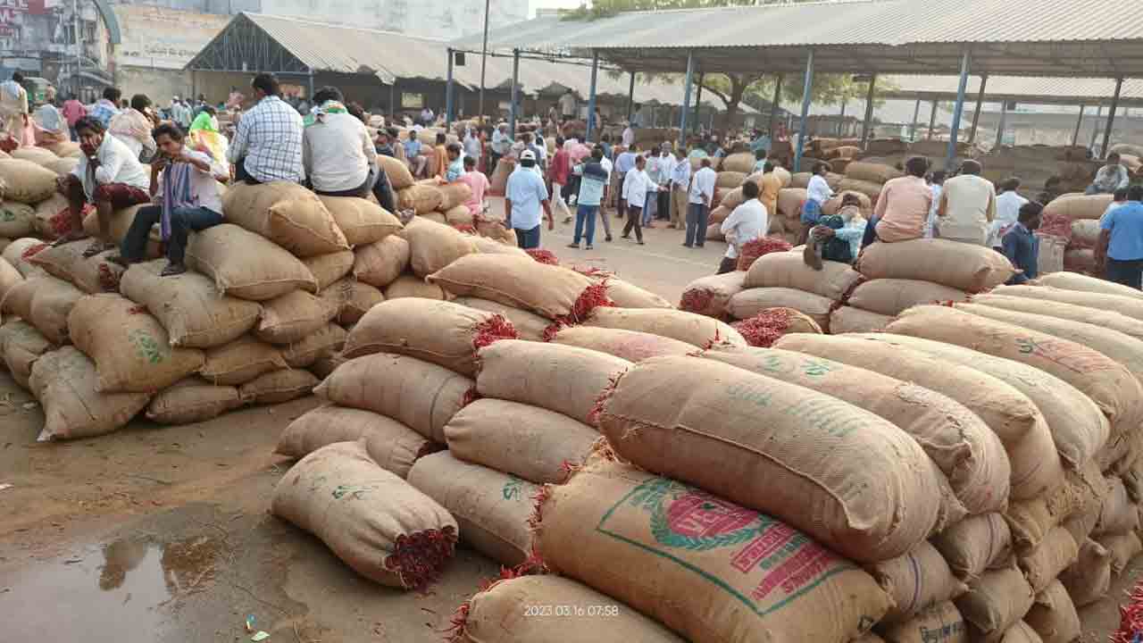 Chillies Price | ఖమ్మంలో ఎండు మిర్చికి రికార్డు స్థాయిలో ధర..హర్షం వ్యక్తం చేస్తున్న రైతులు