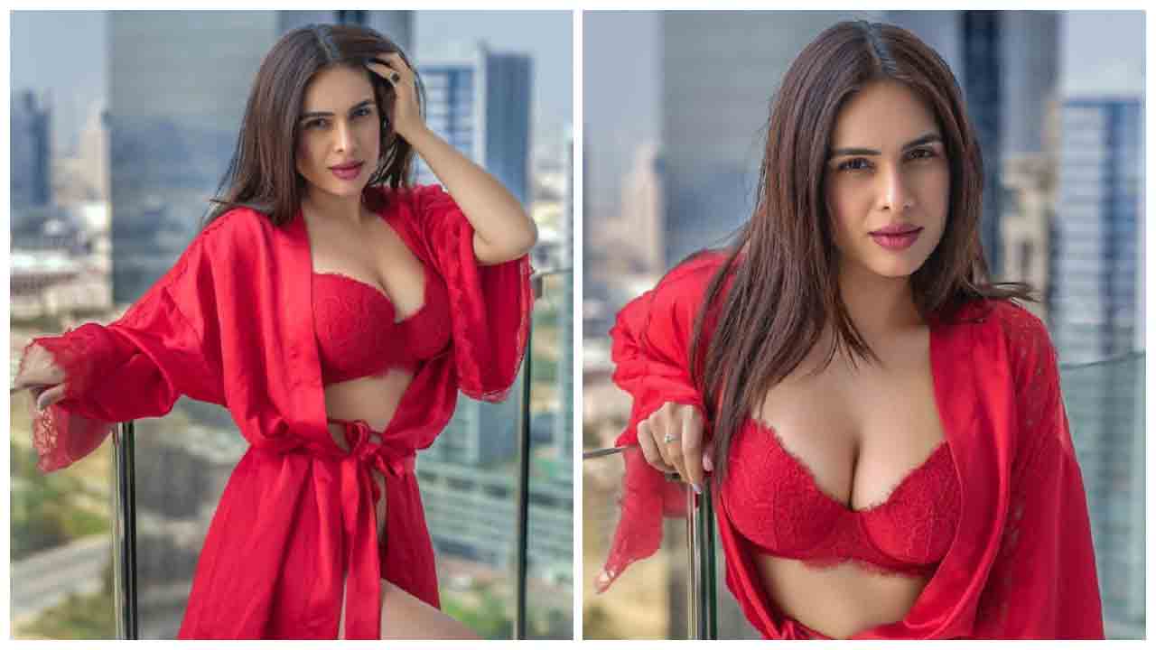Neha Malik | రెడ్ క‌ల‌ర్ డ్రెస్‌లో హీటెక్కిస్తున్న నేహా మాలిక్..