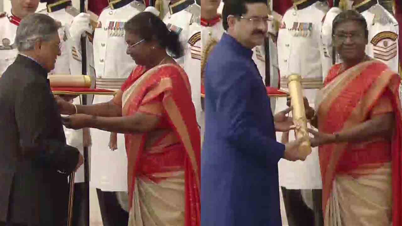 రాష్ట్రపతి భవన్‌లో వేడుకగా పద్మ అవార్డుల ప్రదానం