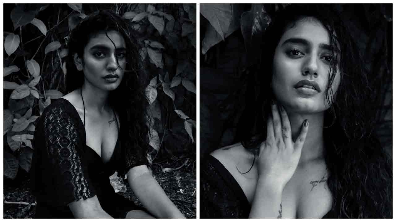 Priya Prakash Varrier | బ్లాక్ అండ్ వైట్ ఫొటోలతో సెగలు పుట్టిస్తున్న ప్రియా ప్రకాష్ వారియర్..