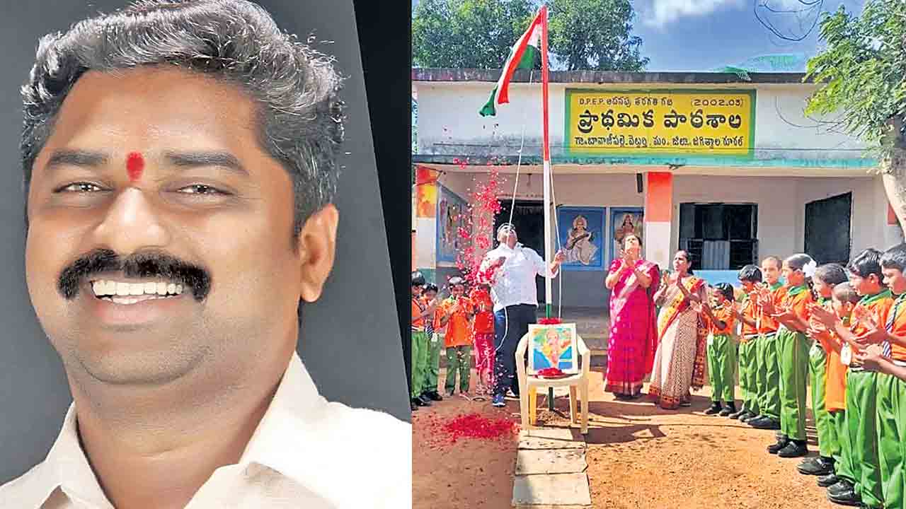 సర్కారు బడిలో కాషాయ యూనిఫాం