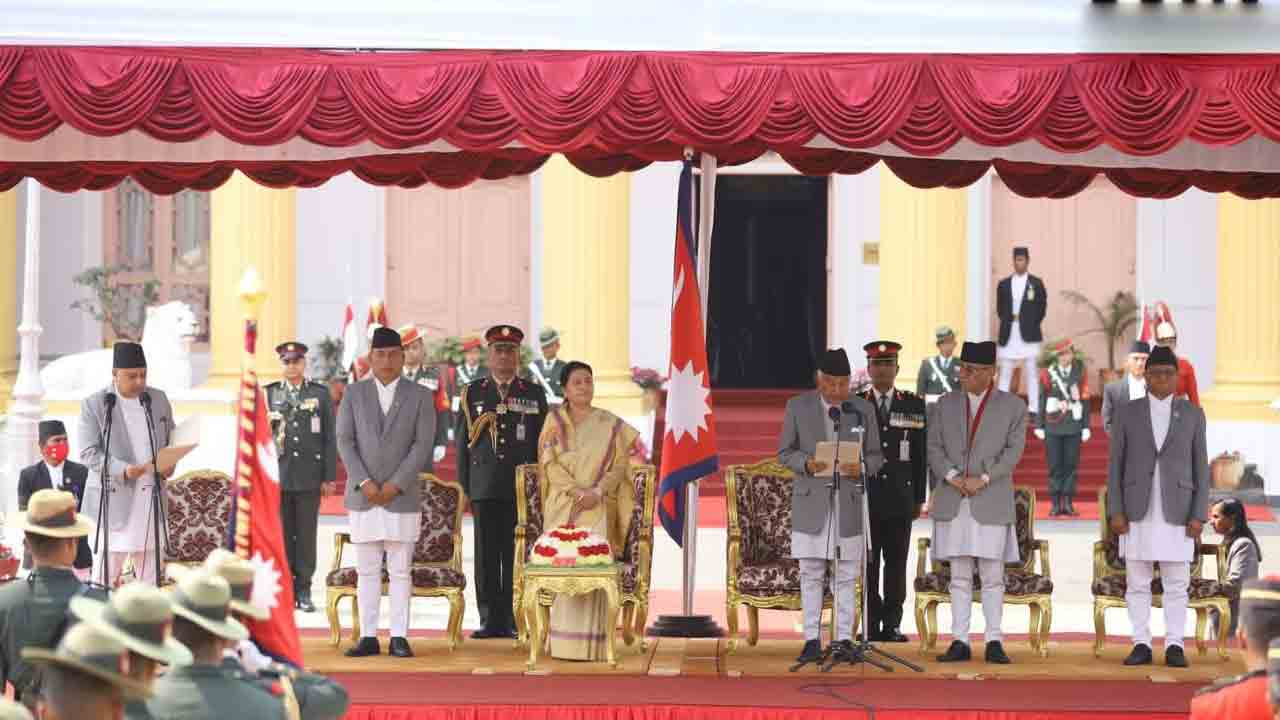 Ram Chandra Paudel | నేపాల్ నూతన అధ్యక్షుడిగా రామ్ చంద్ర పౌడెల్ ప్రమాణస్వీకారం