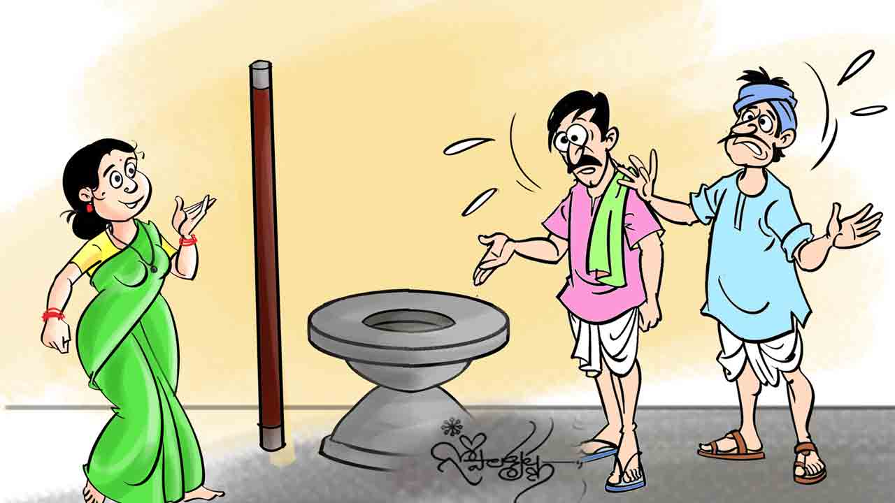 మొగని అమాయకత్వం జూసి మోసం చేద్దామని జూసినోళ్లకు ఇకమాతులతో బుద్దిచెప్పిన పెండ్లం