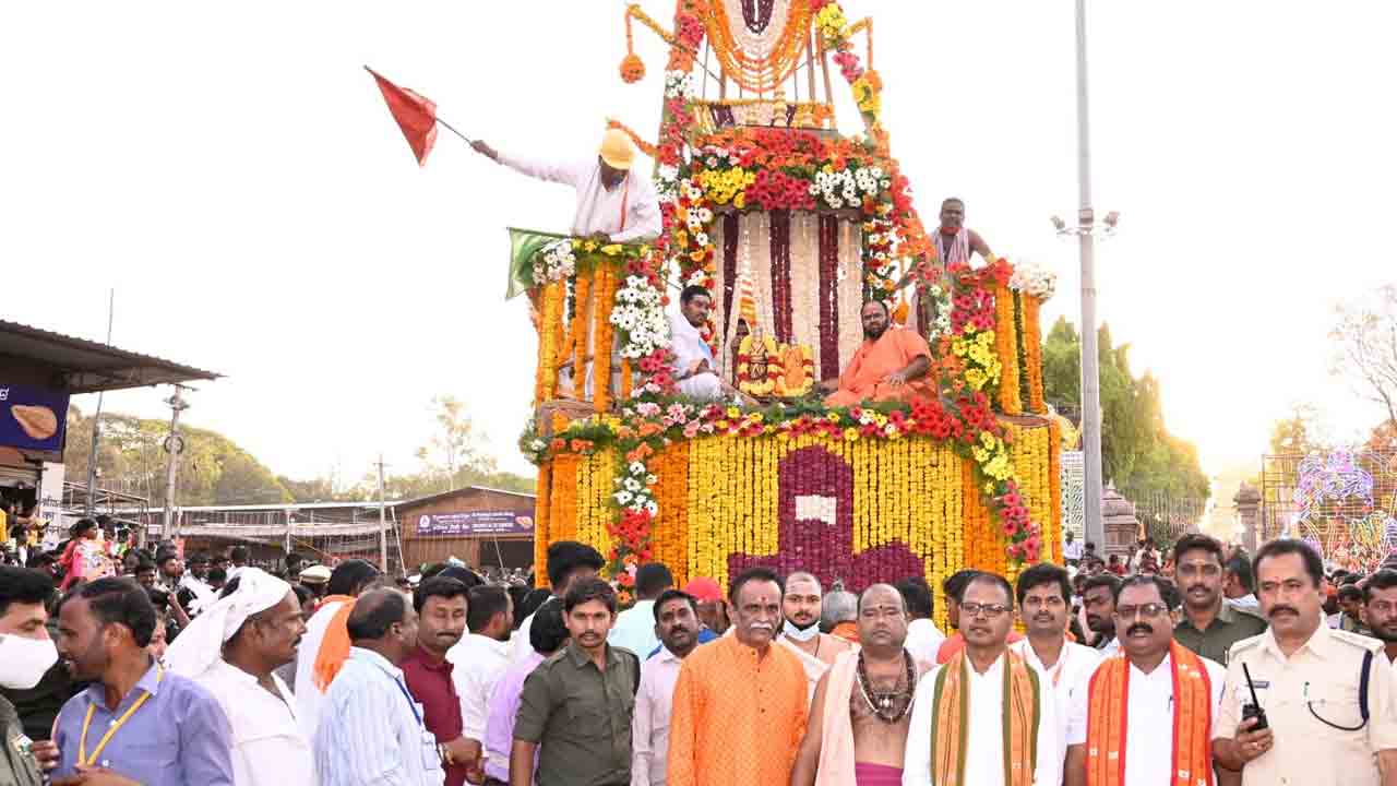 Srisailam | 22న ఉగాది పంచాంగ పఠనం.. దేవ దేవులకు రథోత్సవం