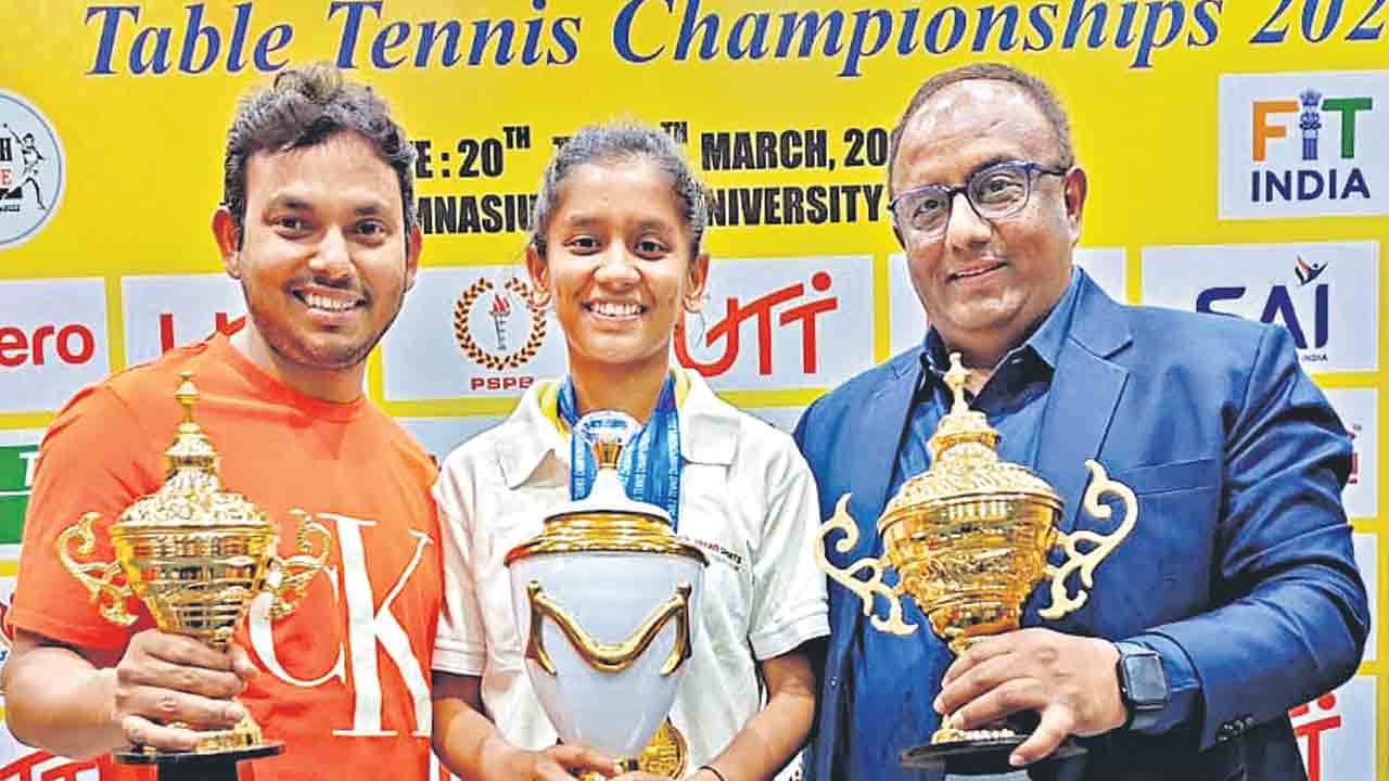 నేషనల్‌ టీటీ చాంపియన్‌ శ్రీజ