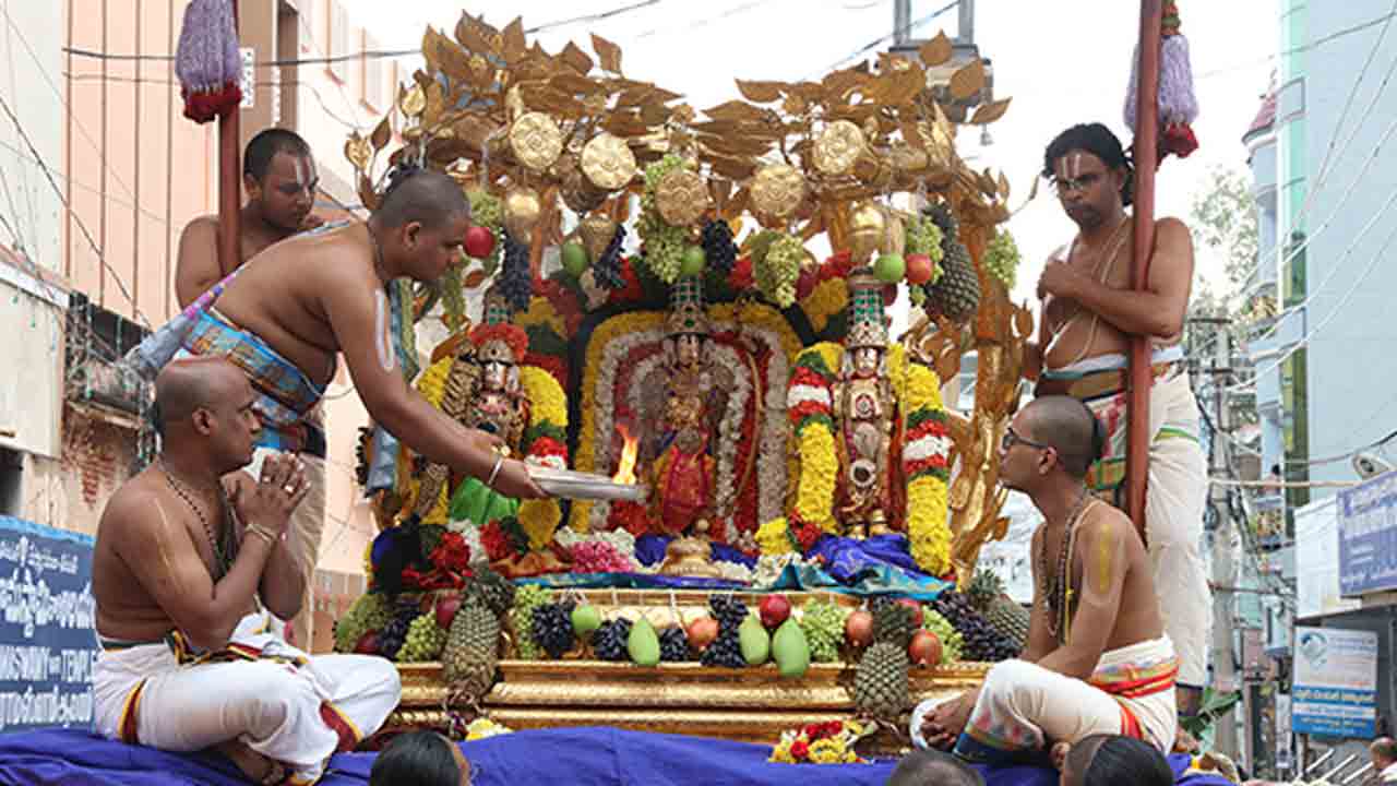 Brahmotsavam | బ్రహ్మోత్సవాల్లో కల్పవృక్ష వాహనంపై శ్రీరామచంద్రమూర్తి దర్శనం