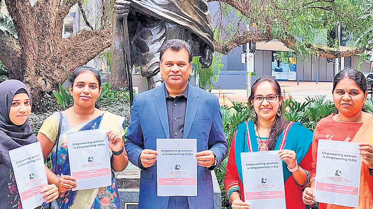 మహిళా బిల్లు పోరుకు ఎన్నారైల మద్దతు