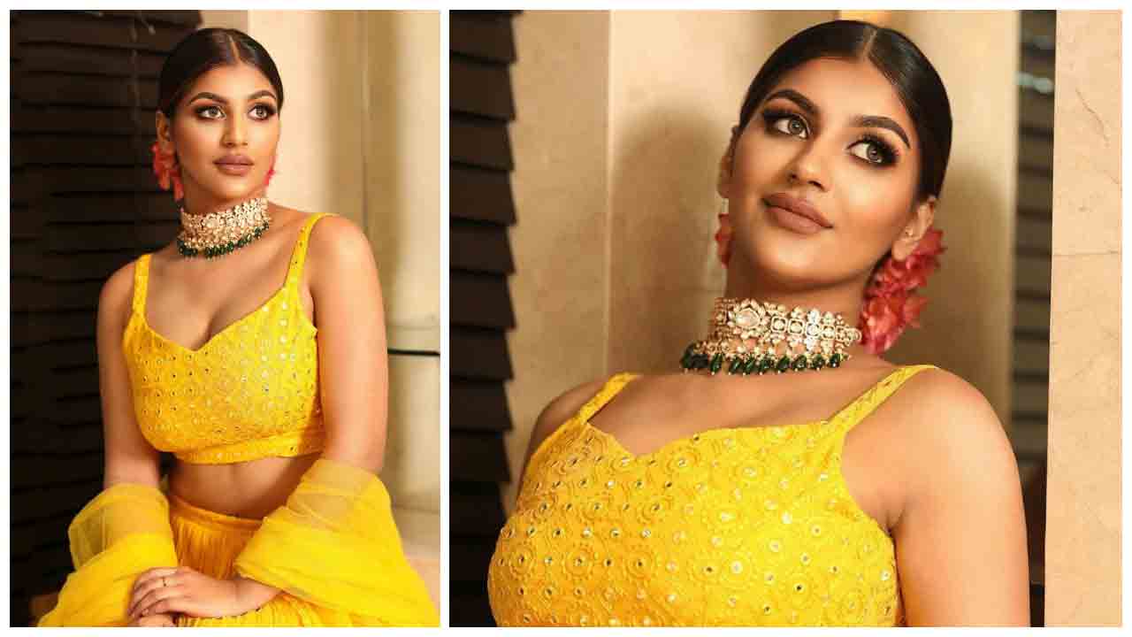 Yashika Aannand | నిమ్మపండు రంగు డ్రెస్​లో హీటెక్కిస్తున్న య‌షికా ఆనంద్‌..