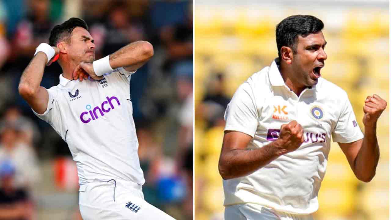 అగ్రస్థానంలో అశ్విన్‌, అండర్సన్‌