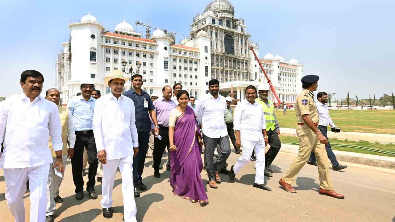 CM KCR | తుది మెరుగులు దిద్దుకుంటున్న కొత్త సచివాలయం..  సంతోషం వ్య‌క్తం చేసిన సీఎం కేసీఆర్